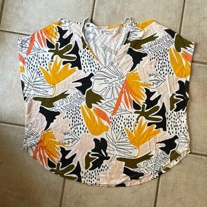 Fighting Eel BOP Monstera Print Shirt